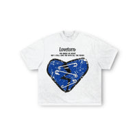 Fragmented Tee - White/Blue