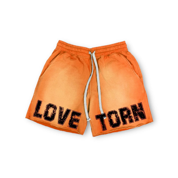 University Washed Shorts - Orange