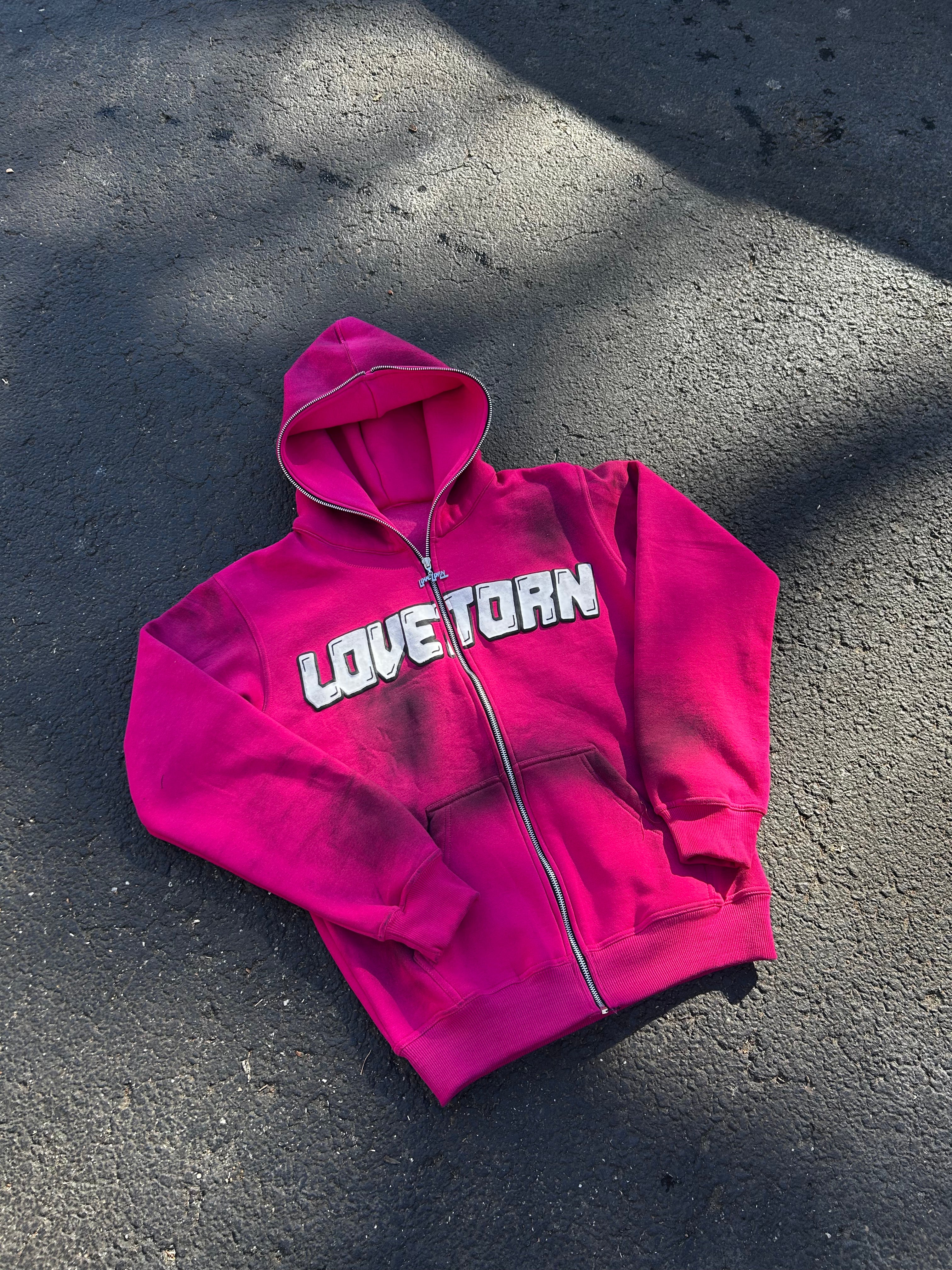 Adoration Zip-Up - Rosé petal