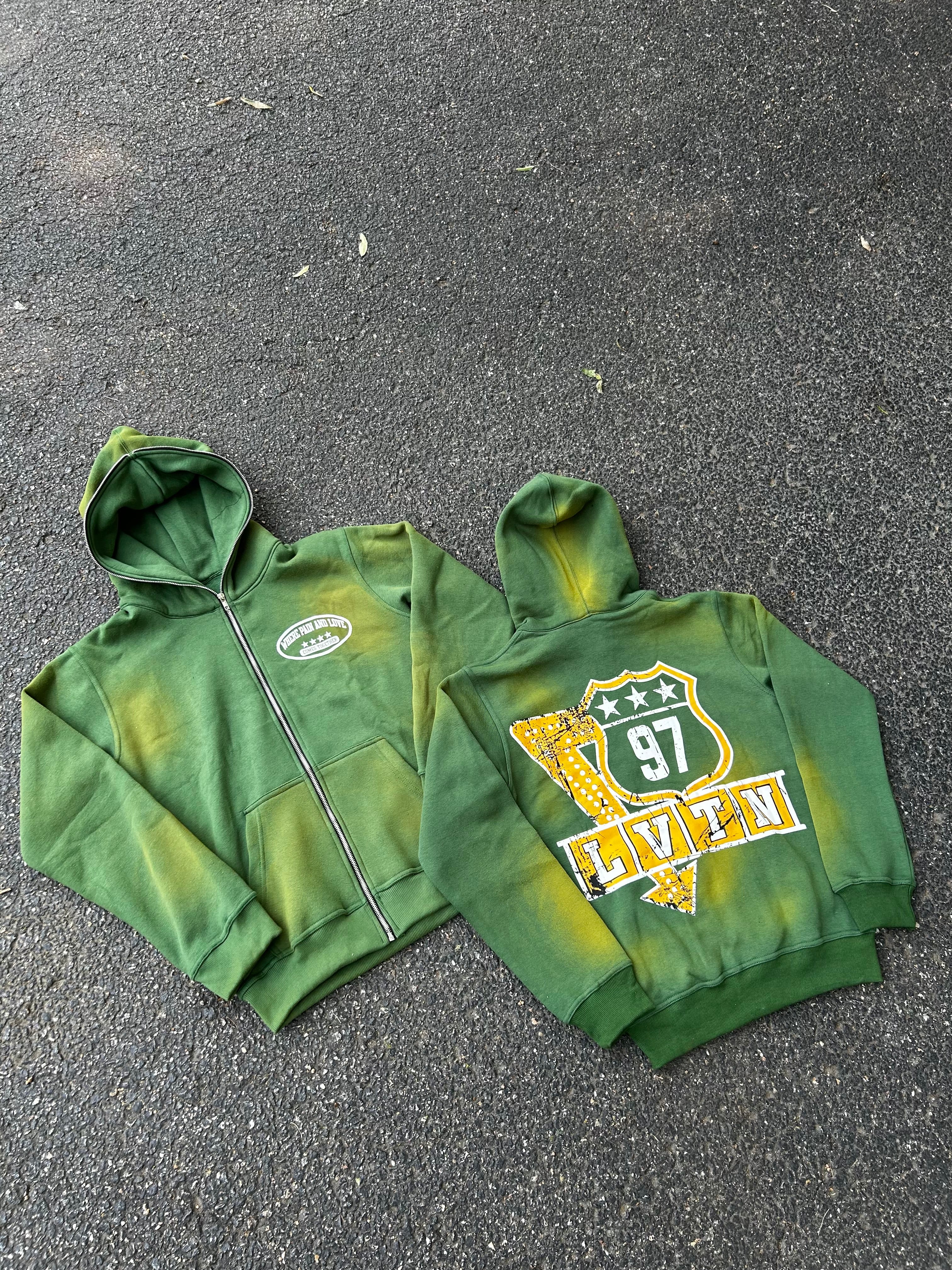 Lost Highway Zip-Up - Algae