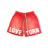 University Washed Shorts - Red