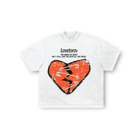 Fragmented Tee - White/Orange